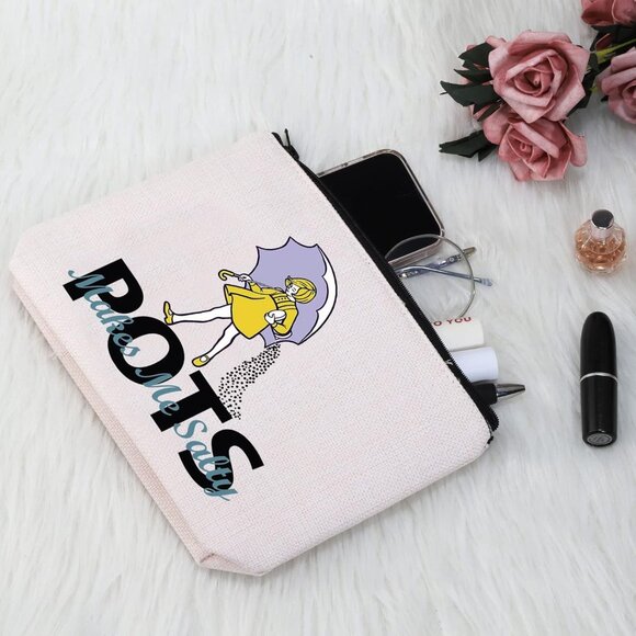 POTS Awareness Gift POTS Makes Me Salty Makeup Bag POTS Syndrome Fighter Warrior - Picture 2 of 7